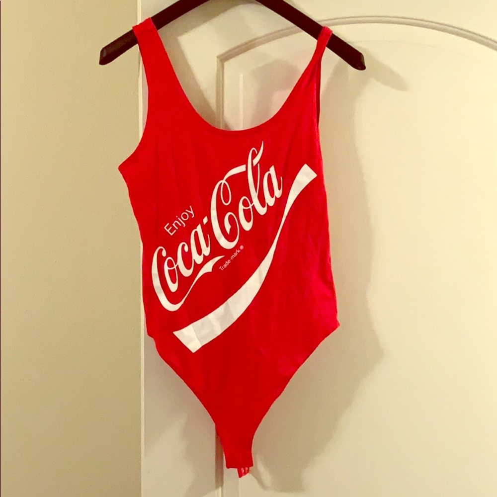 Red Coca Cola bodysuit